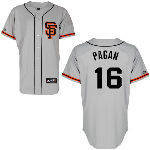 Angel Pagan #16 mlb Jersey-San Francisco Giants Women's Authentic Road 2 Gray Cool Base Baseball Jersey